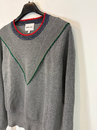 BIMBA Y LOLA. Mottled viscose sweater with thread detail. TS