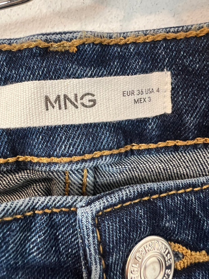 MANGO. Pantalón denim acampanado T.36