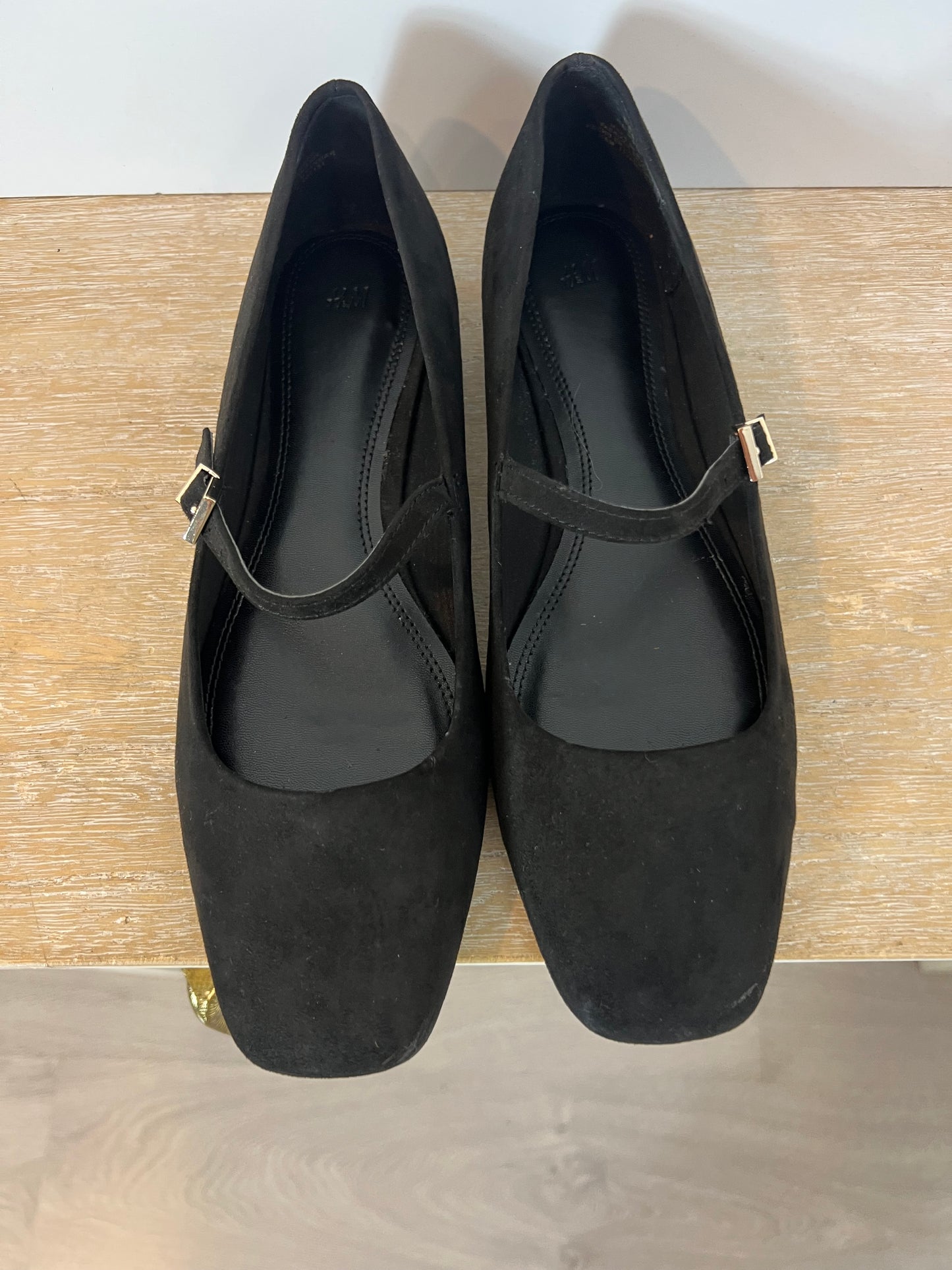 H&M. Bailarina negra hebilla. T 39