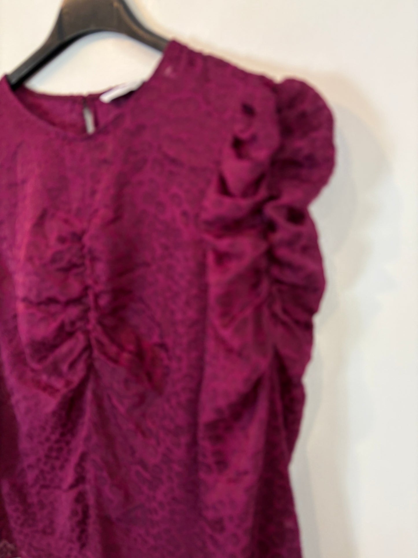 &amp; OTHER STORIES. Textured puff-sleeve blouse. Size 36