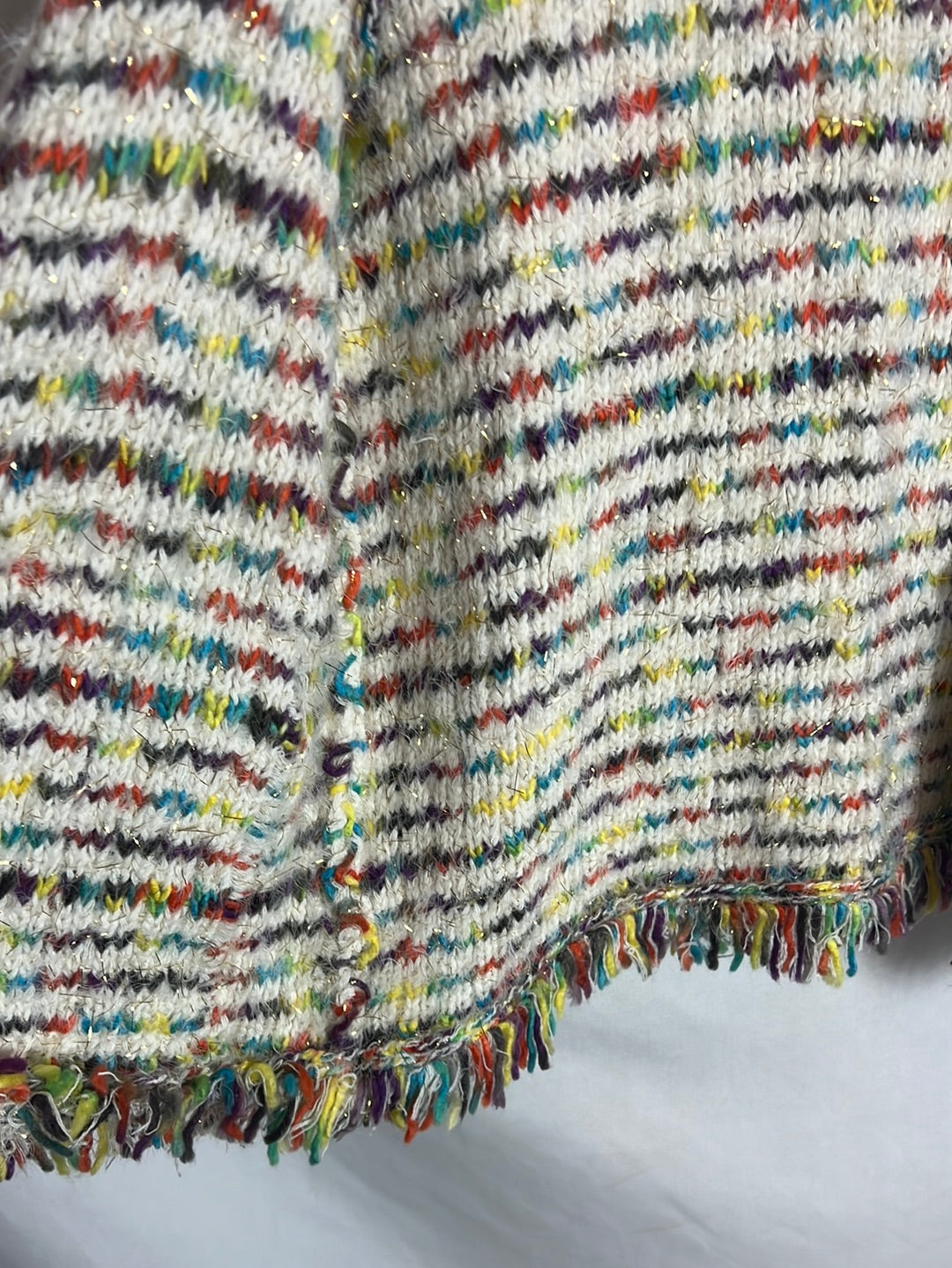 OTRAS. Chaleco colores estilo tweed. T S/M