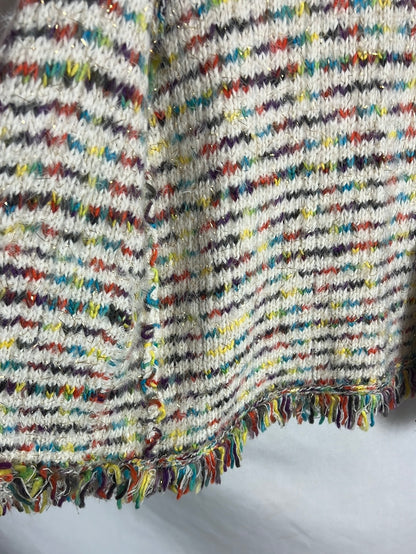 OTRAS. Chaleco colores estilo tweed. T S/M