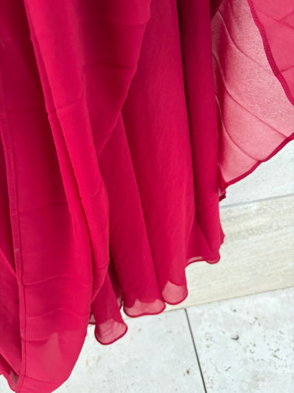 JUAN AVELLANEDA. Vestido fluido plisado