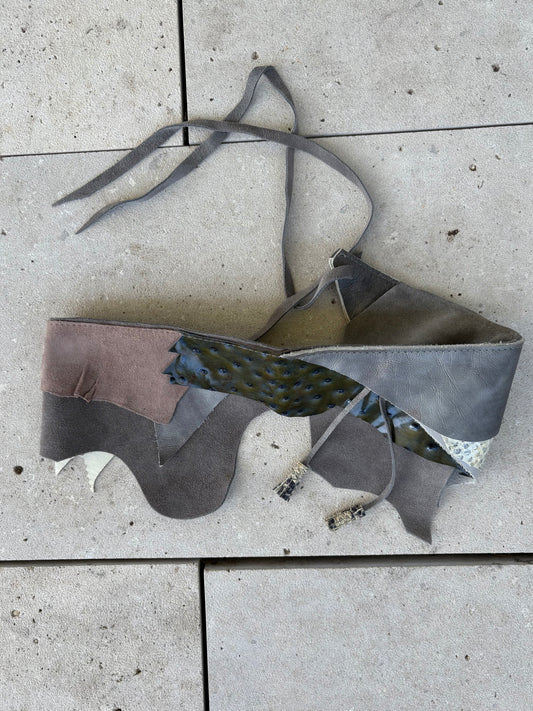 Cinturón piel retales