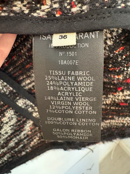 ISABEL MARANT ÉTOILE. Chaqueta jaspeada con lana