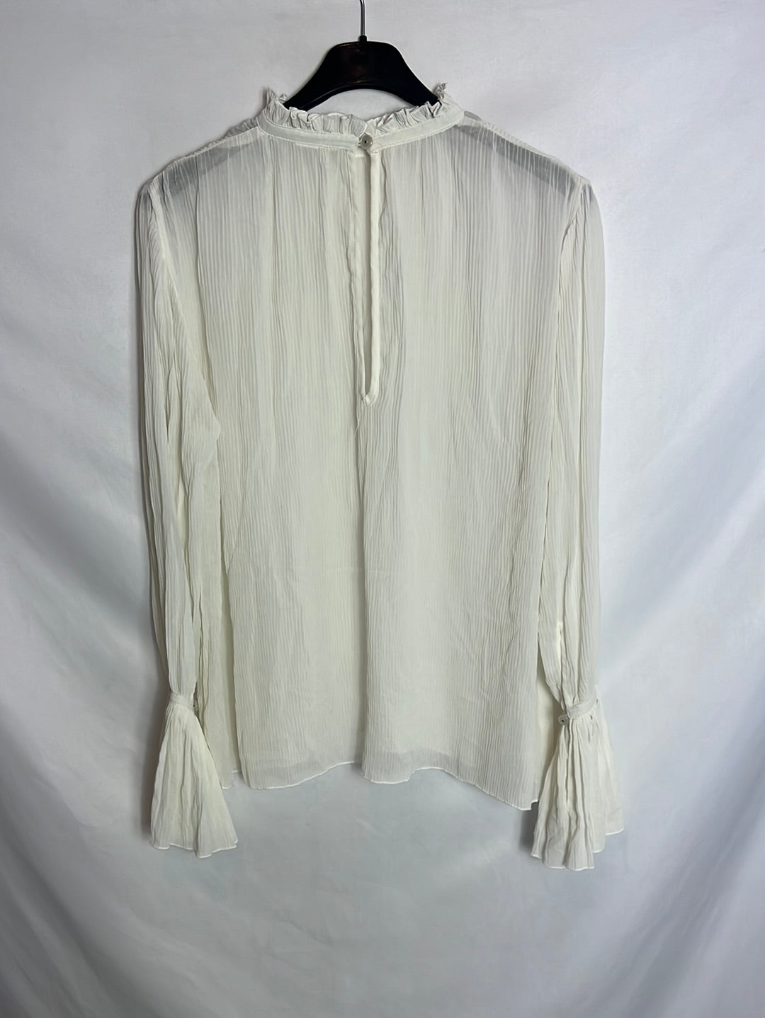 OTRAS. Blusa fluida plisada. T M