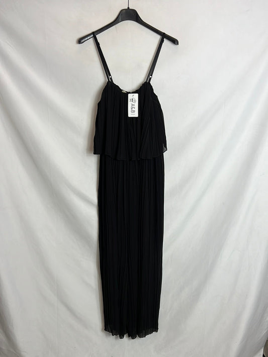 VANIS. Mono culotte negro plisado. T S/M