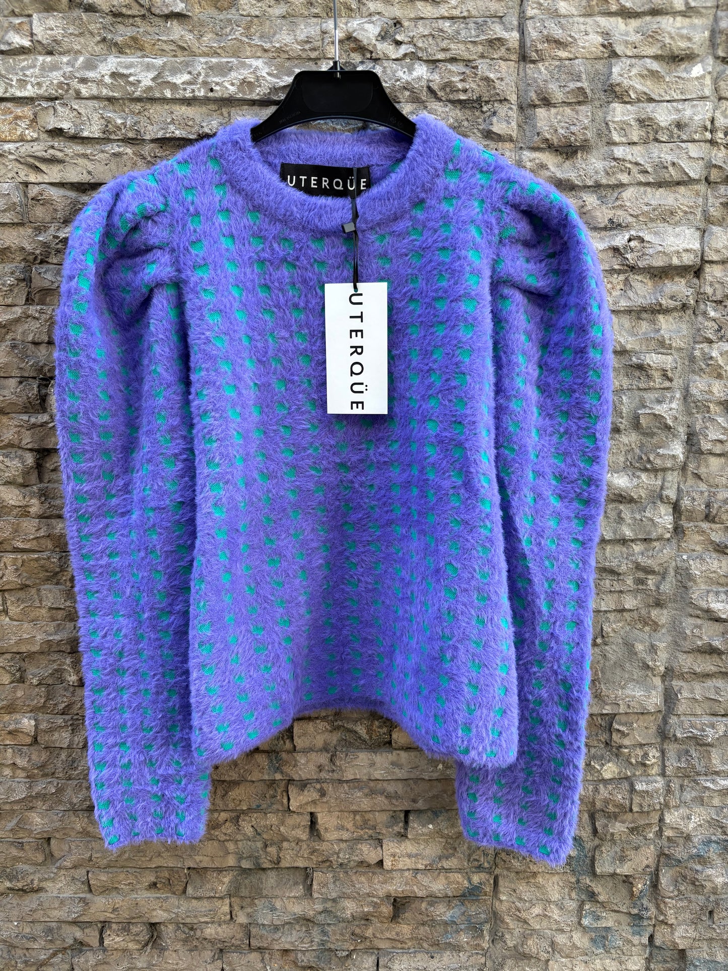 UTERQÜE. Jersey texturas bicolor