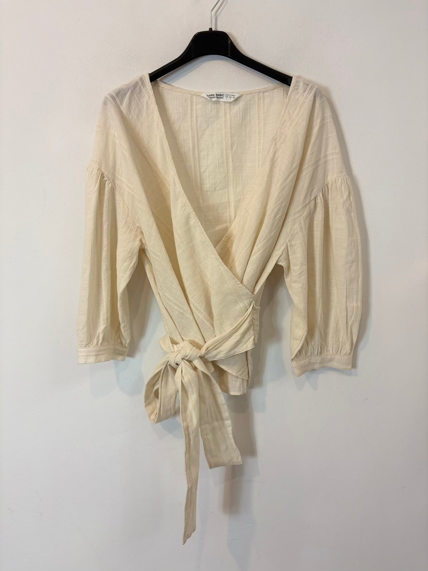 ZARA. Long pink ribbed poncho Tm