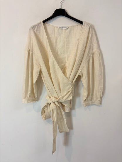 ZARA. Long pink ribbed poncho Tm