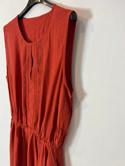 OTRAS. Vestido corto teja fluido  Tu(s)