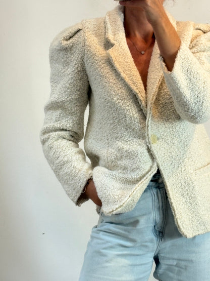 ISABEL  MARANT. Blazer borrego detalle manga