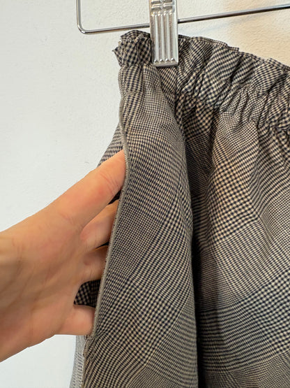 MASSIMO DUTTI. Falda midi cuadros mezcla