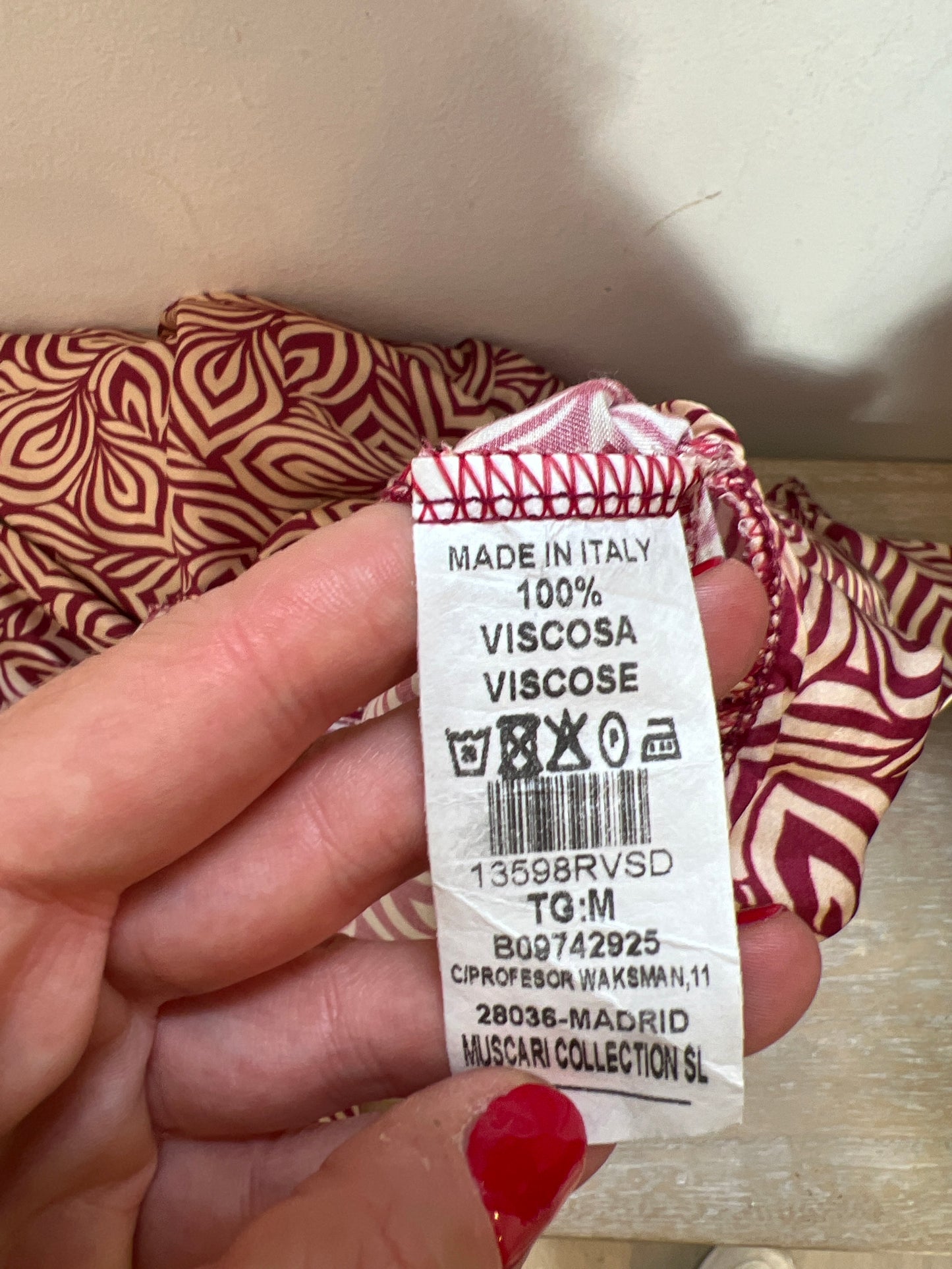 MUSCARI. Flowing printed midi dress. TM