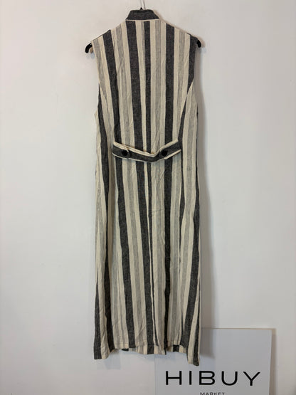 BYAM. Chaleco/vestido rayas lino
