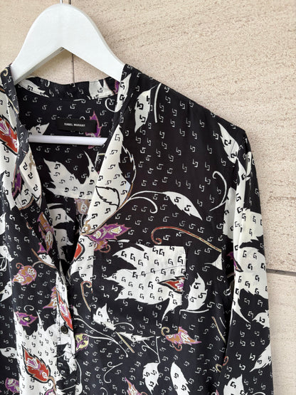 ISABEL MARANT. Blusa estampada seda