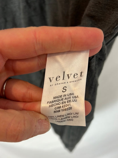VELVET. Camiseta gris lino. T S