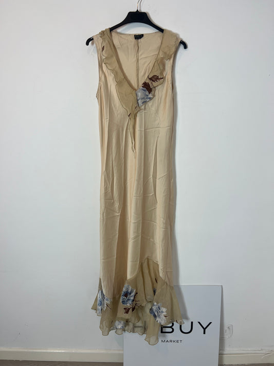 2139. Vestido beige vintage TU(xs)