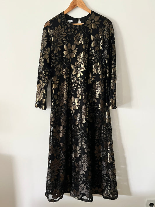 ZARA. Long brown dress TM