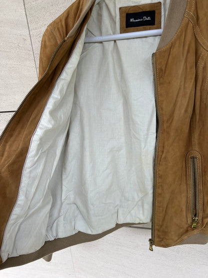 MASSIMO DUTTI. Vintage leather jacket TM (Tara)