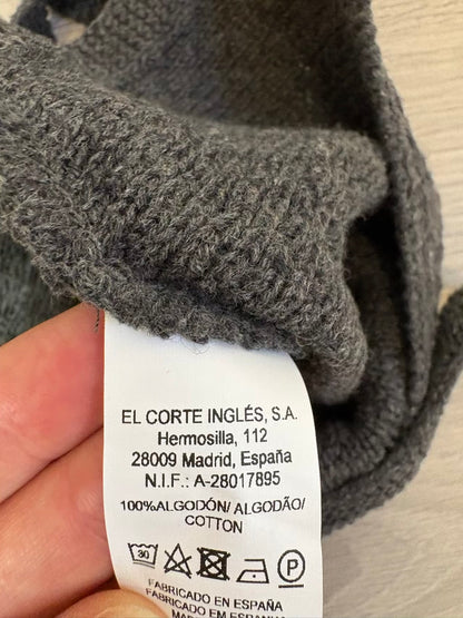 El Corte Inglés. Capota gris algodón T.1-6 meses