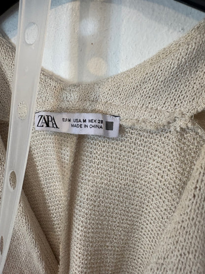 ZARA. Conjunto beige punto