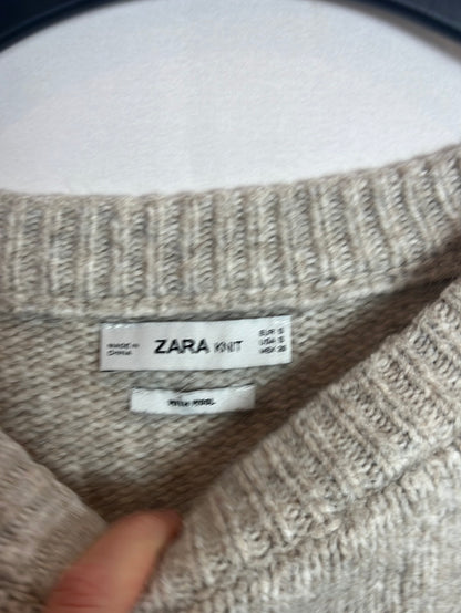 ZARA. Jersey beige jaspeado . T S