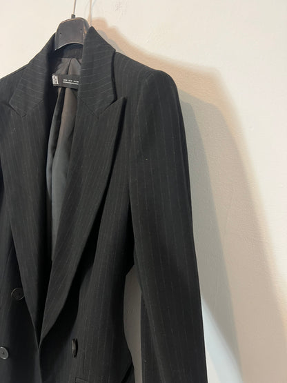 ZARA. Traje de chaqueta gris marengo rayas. T S