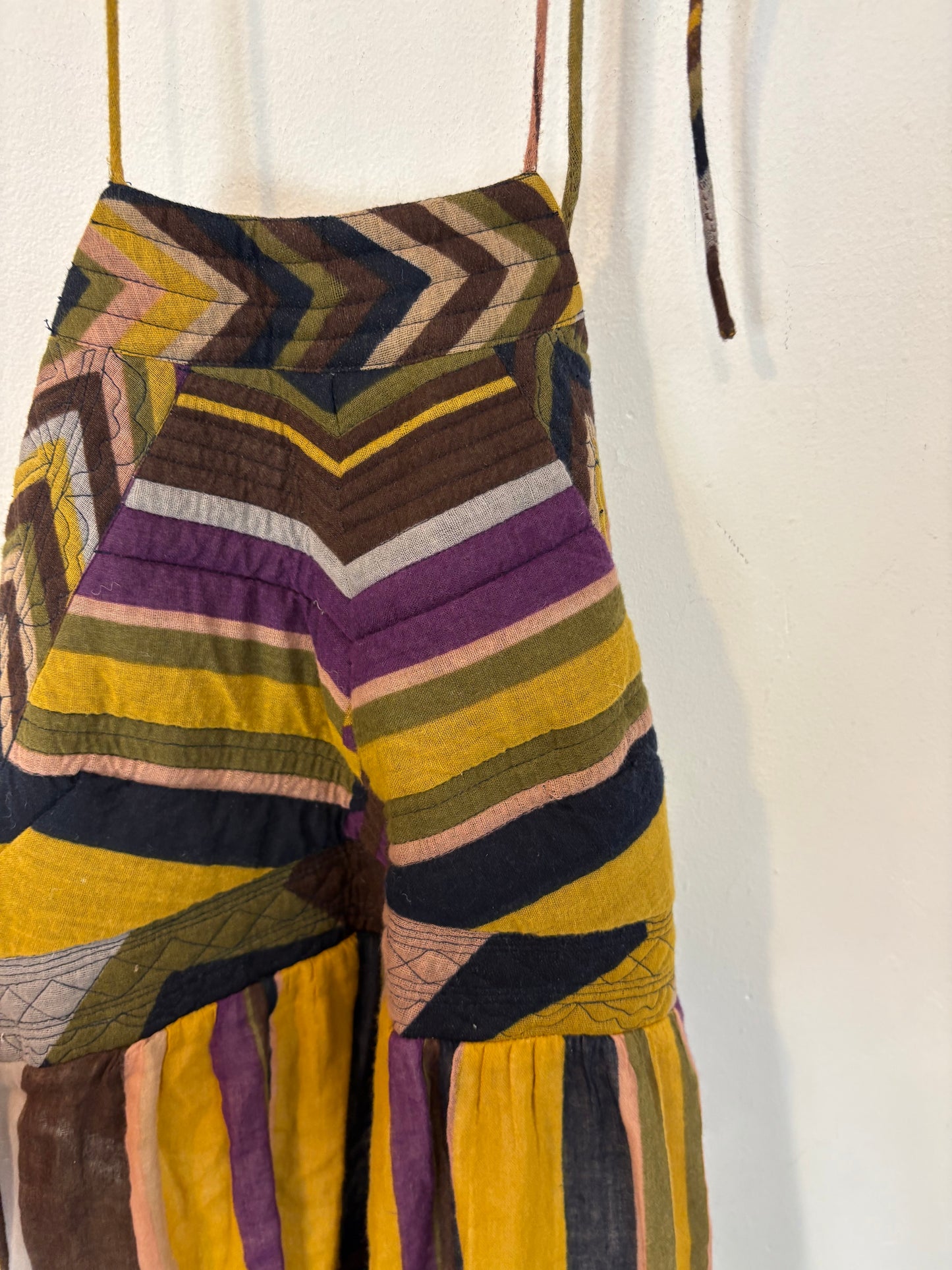 BA&SH. Vestido largo estampado halter