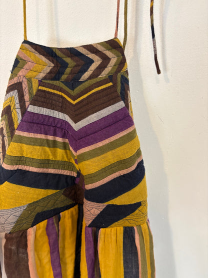 BA&SH. Vestido largo estampado halter