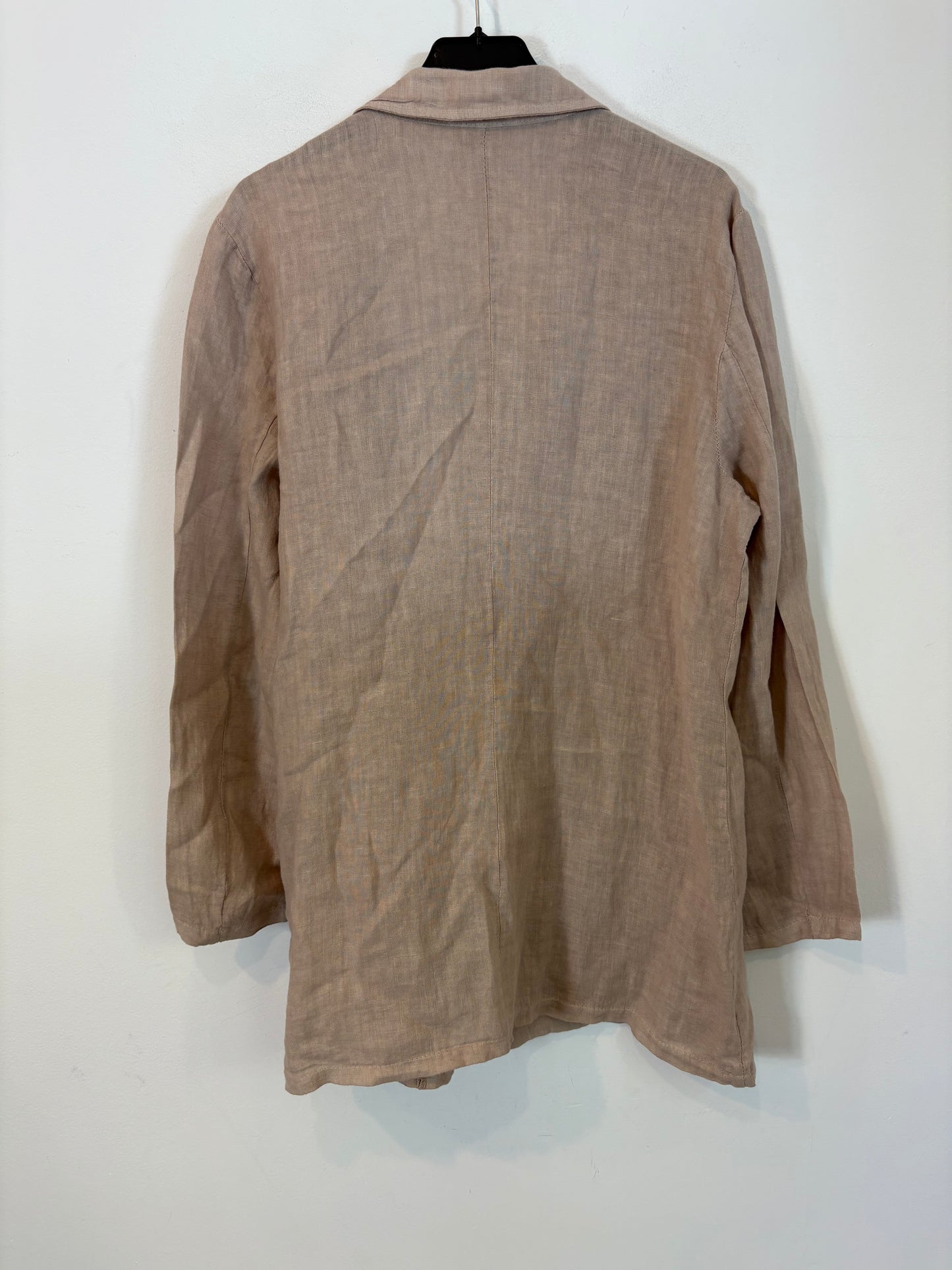 RENATTA&amp;GO. Tan beige linen blazer. TM