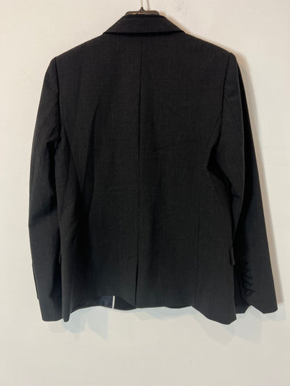 ZADIG&VOLTAIRE. Blazer gris marengo y negra detalle solapa. T 36