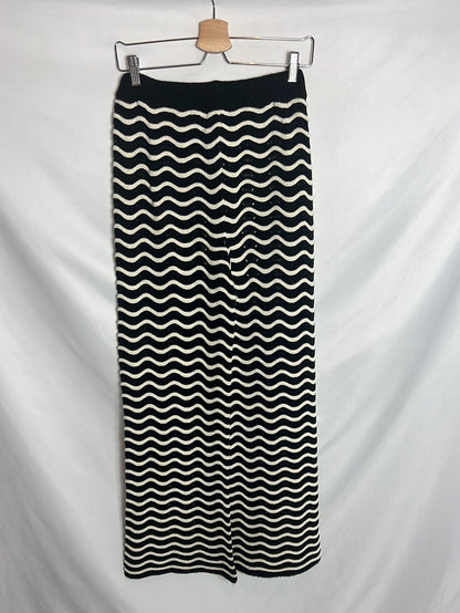 OTRAS. Total look crochet bicolor zig zag. T S/M