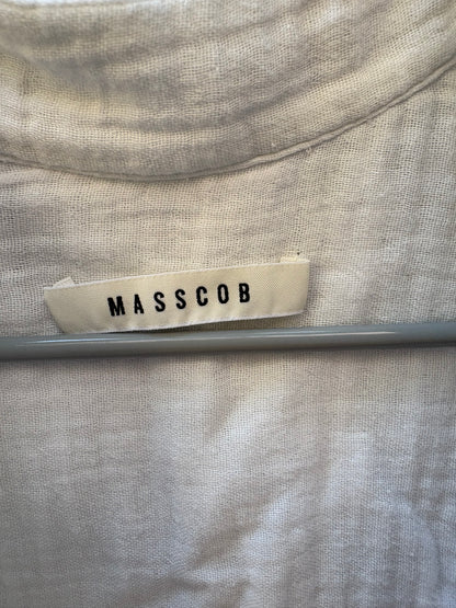 MASSCOB. Blusa blanca algodón