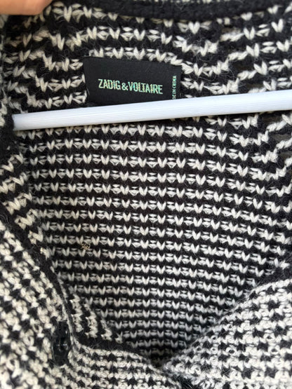 ZADIG & VOLTAIRE. Chaqueta punto mezcla cuello alto