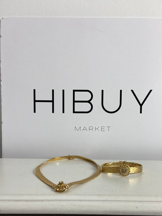 OTRAS. Conjunto collar y pulsera dorado TU