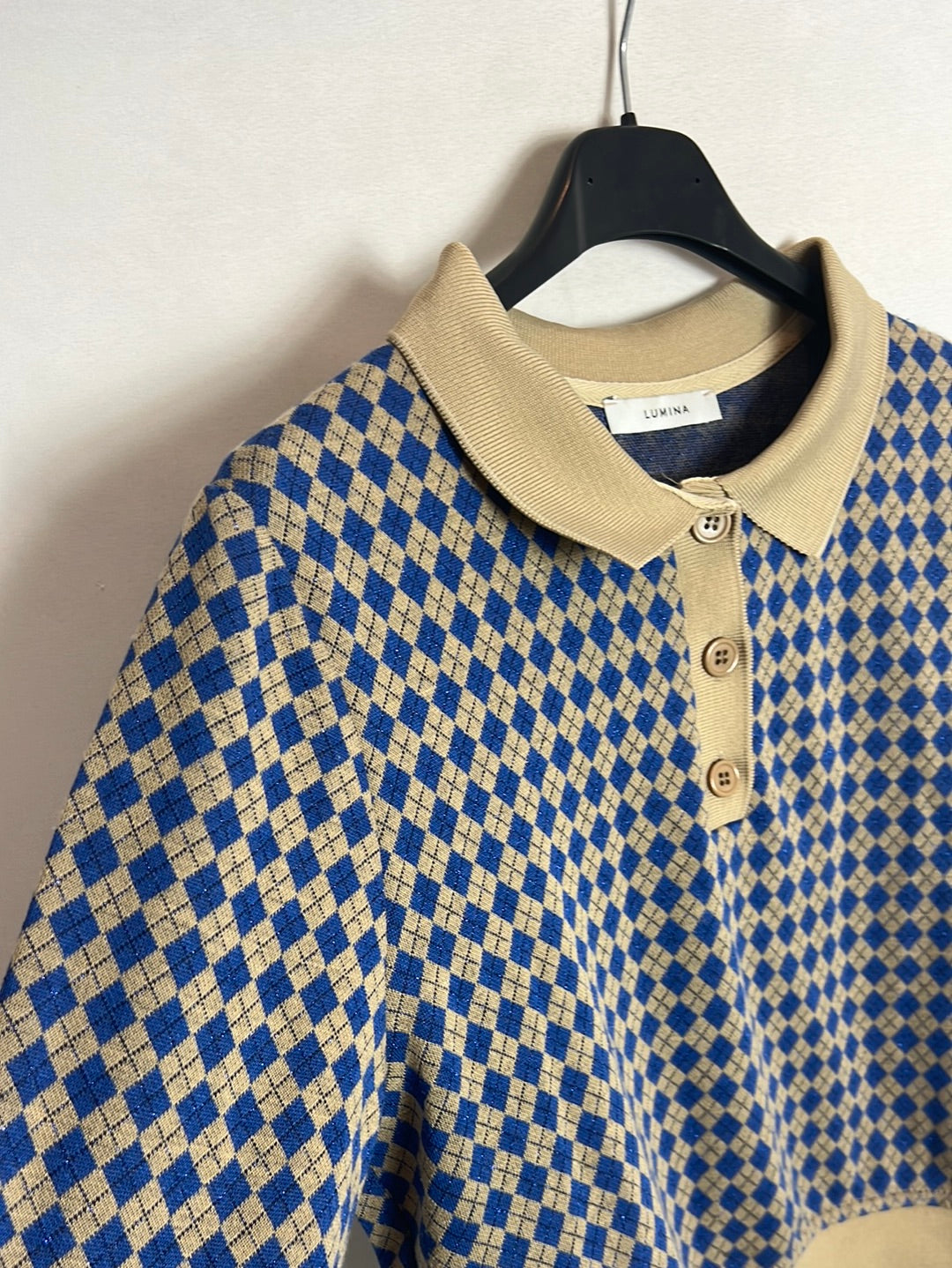 LUMINA. Jersey rombos bicolor. T S