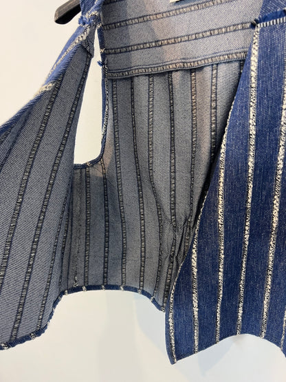 GUITARE. Conjunto chaleco y bermudas rayas T.M