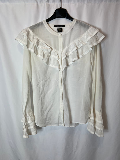 SCOTCH&amp;SODA. White ruffled Ts blouse