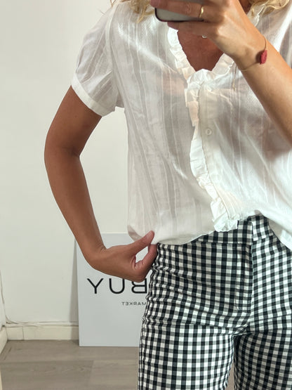 MAROGUA. Textured cotton blouse. TS