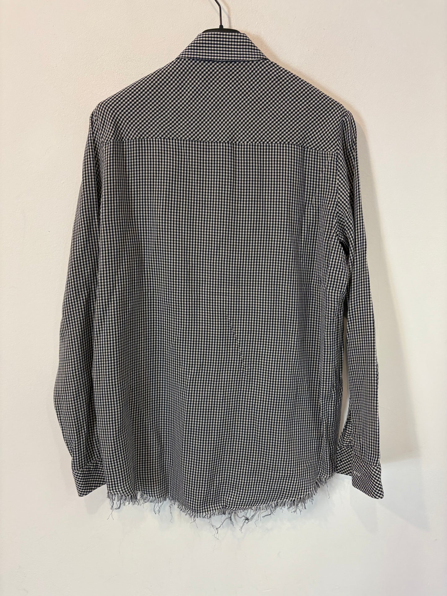 THE KOOPLES. Camisa cuadros detalles flecos. T XS