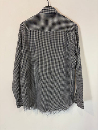 THE KOOPLES. Camisa cuadros detalles flecos. T XS