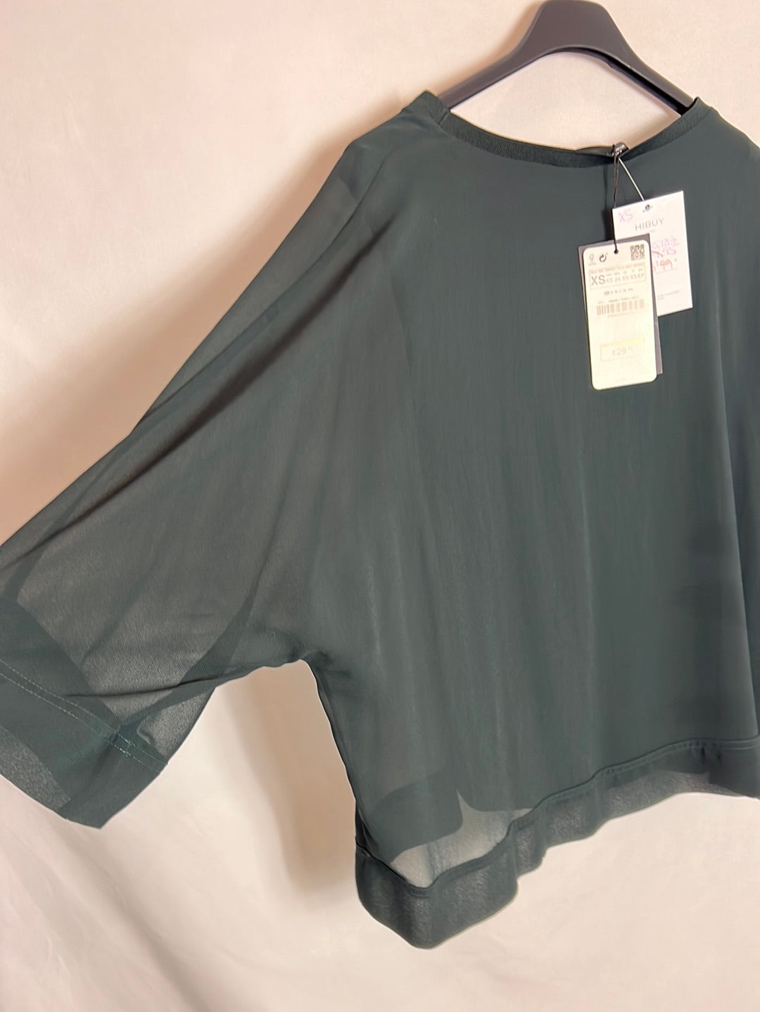 ZARA. Flowy green top. Size XS