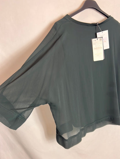 ZARA. Flowy green top. Size XS