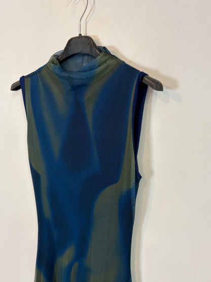 JUANAVELLANEDA SEEIOU. Vestido largo tul elástico. T S