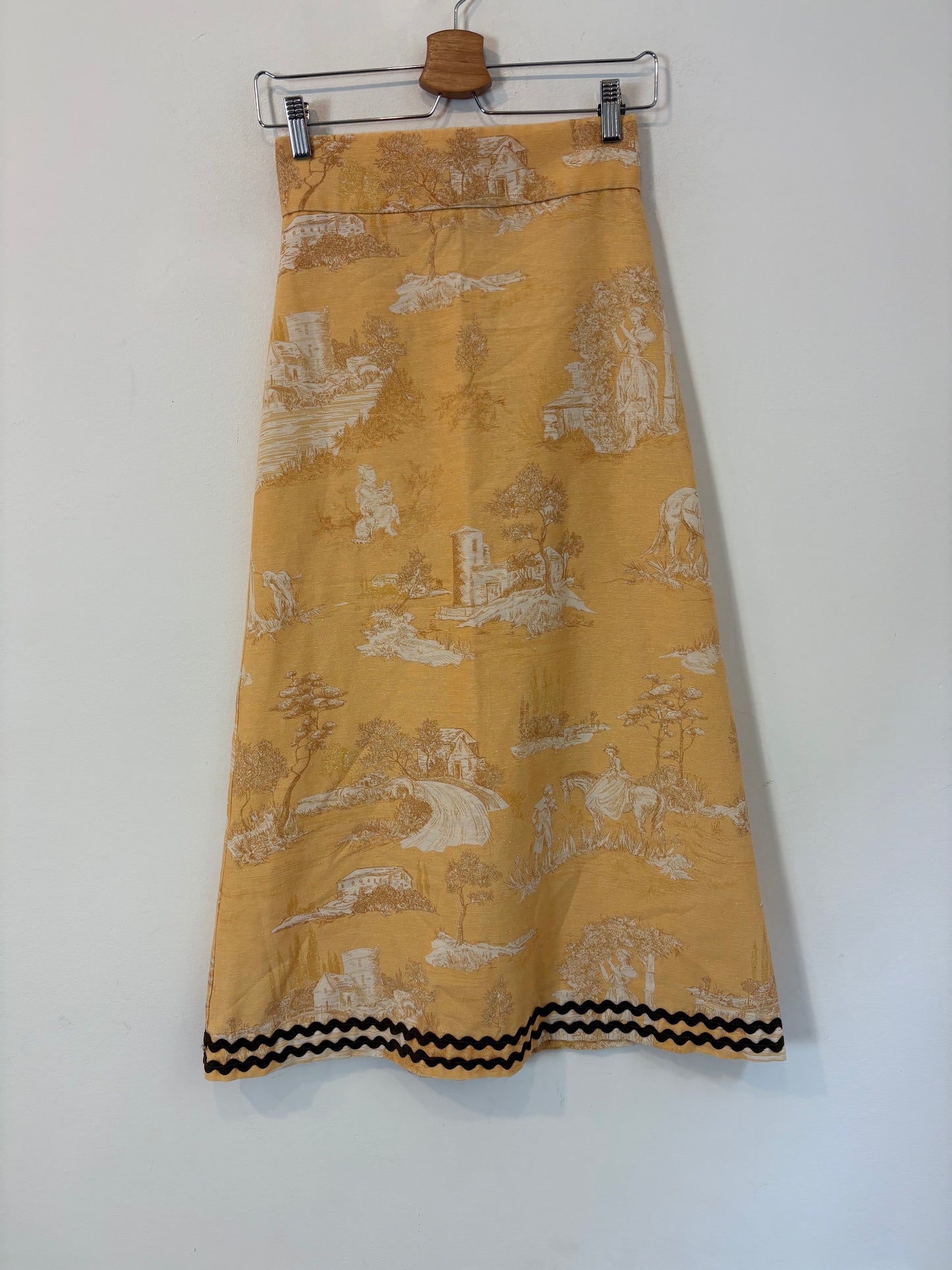 Falda midi estampada