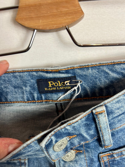 RALPH LAUREN POLO. Buttoned skinny denim. T 36