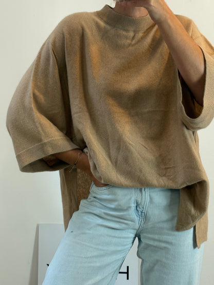 OTHERS. Long knit dress with neckline detail. TS