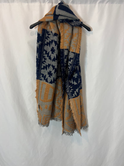 THAT OR THAT. Ethnic print scarf