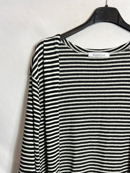 MADDELTON. Cárdigan rayas punto TU(S)